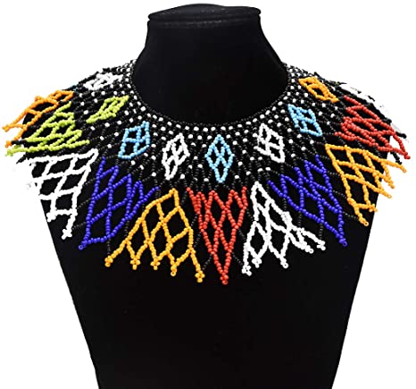 Amazon.com: Multicolor African Necklace| African Jewelry| Zulu .