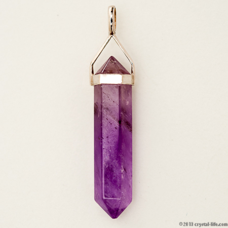 Amethyst Pendant | Double Terminated Point | Crystal Life .