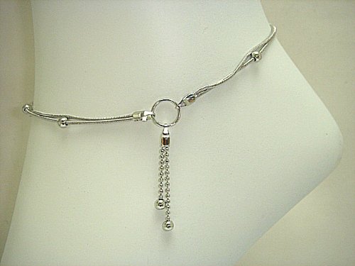 Jewelry Anklets: Anklet Bracelet Fashion Jewelry - Silver Tone .
