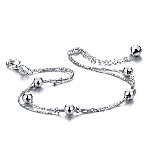 Anklets new design silver Anklets.Solid 925 silver fashion simple .