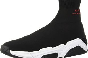 Amazon.com: A|X Armani Exchange Men's Sock Boot Sneaker: Sho