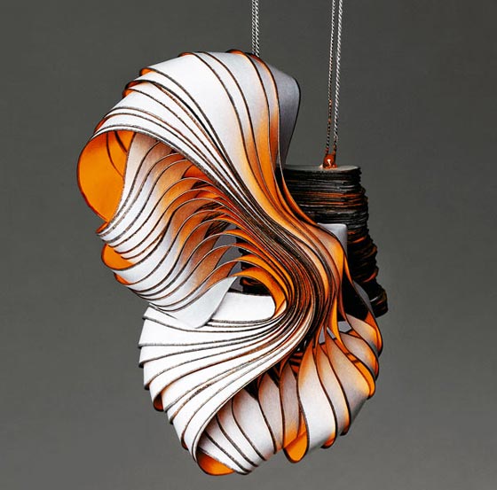 Paper art jewellery and sculptures by Lydia Hirte | Partfali