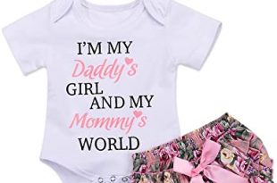 Amazon.com: Honykids 3PCS Newborn Baby Girl Romper Jumpsuit .