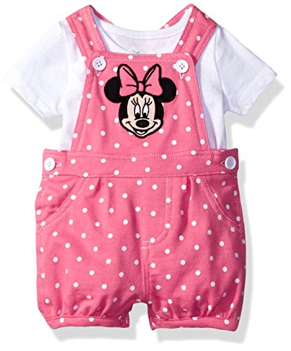 Baby Girl Clothes Disney Baby Girls' Minnie Mouse 2-Piece Shortall .