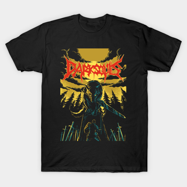 Unofficial Dark Souls Metal Band Tee - Gaming - T-Shirt | TeePubl