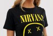 New Look nirvana band tee in black | AS