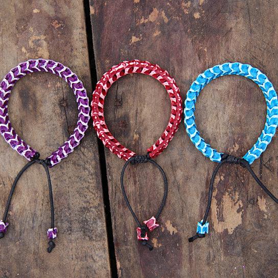 Colorful Snake Vertebrae Bracelets: Unisex Beaded Jewelry from .