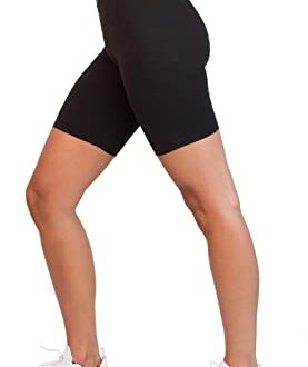 Amazon.com: OCOMMO Biker Shorts for Women Waist 3 Inch Thigh Saver .