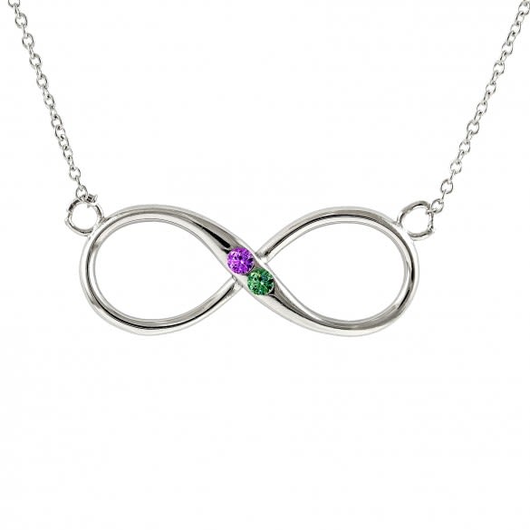 Infinity Custom Birthstone Necklace | Custom Necklaces for Wom