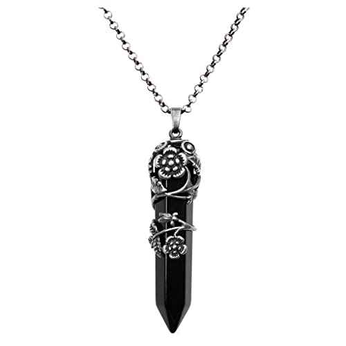 Black Crystal Necklaces: Amazon.c