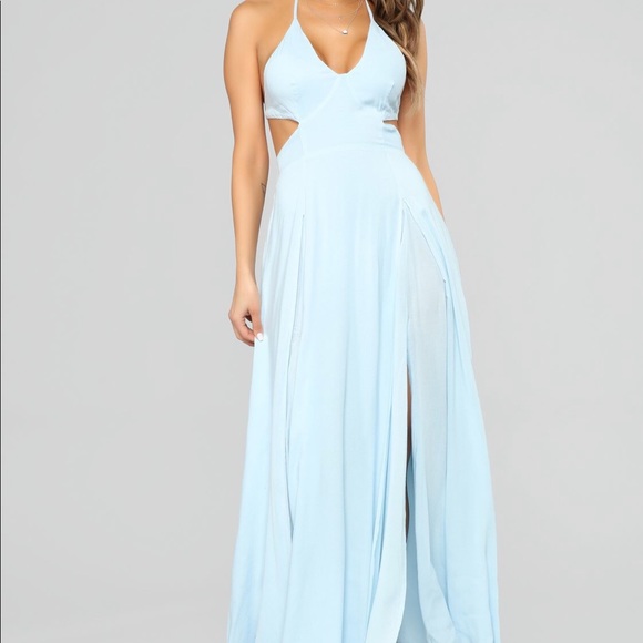 Fashion Nova Dresses | Light Blue Maxi Dress | Poshma
