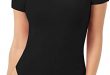 Amazon.com: MANGOPOP Women's Round Neck Short Sleeve T Shirts .