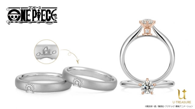 Anime-Inspired Bridal Rings : One Piece Engageme