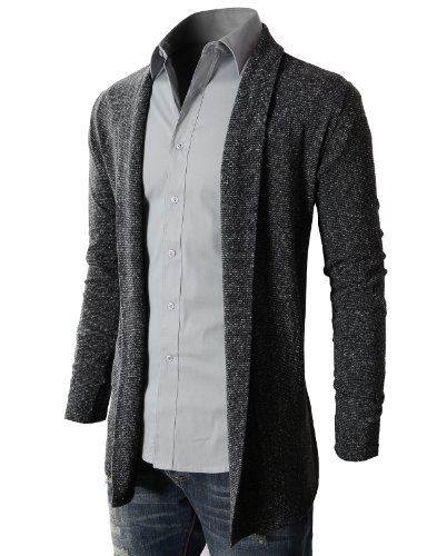 H2H Men's Shawl Collar Cardigan With No Button - Listing price .