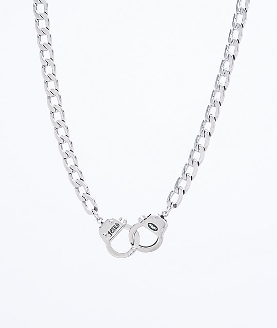 Personal Fears Handcuff Stainless Steel Chain Necklace | Zumi