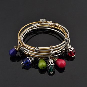 Jewelry Wholesale Expandable Charm Bangle Bracelet, View Charm .