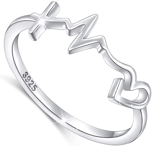 Amazon.com: S925 Sterling Silver Faith Hope Love Ring for Women .