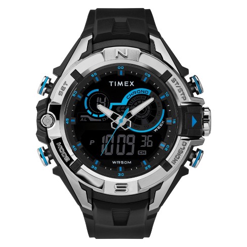 Men's Timex Analog-Digital Chronograph Watch - Black TW5M23000JT .