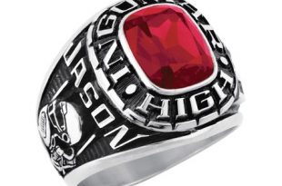 Keepsake - Personalized Men's Square Class Ring available in .