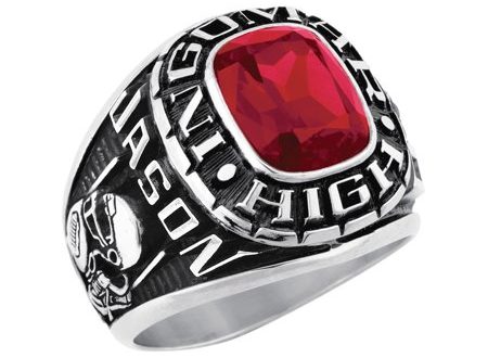 Keepsake - Personalized Men's Square Class Ring available in .