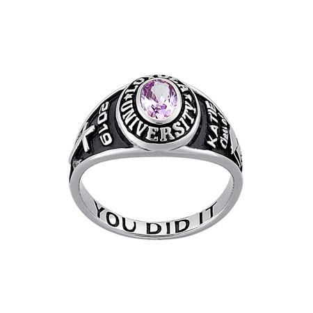 Freestyle Class Rings - Personalized Women's Sterling Silver or .