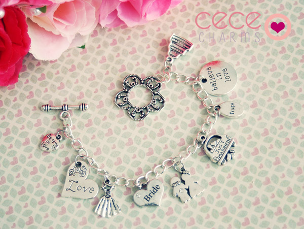 Cece Charms: Bride-To-Be or NewlyWed Classic Charm Bracel