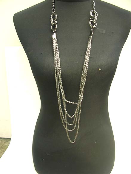Fashionable Long Chain Necklace long-necklaces, wholesale costume .
