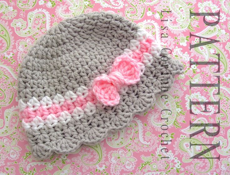 Crochet Baby Hats Baby Hat Crochet PATTERN, Baby Girl Hats PATTERN .