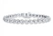 Diamond Bracelet 1 ct tw Round-cut 10K White Gold | Womens .