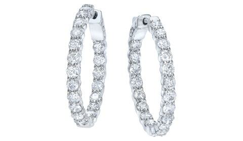 Inside-Out Diamond Hoop Earrings · Diamond Vault Jewelers Sarasota .