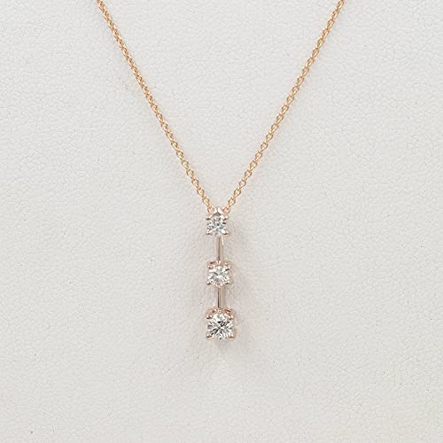 Amazon.com: 14k White, Yellow or Rose gold Necklace, Simple .
