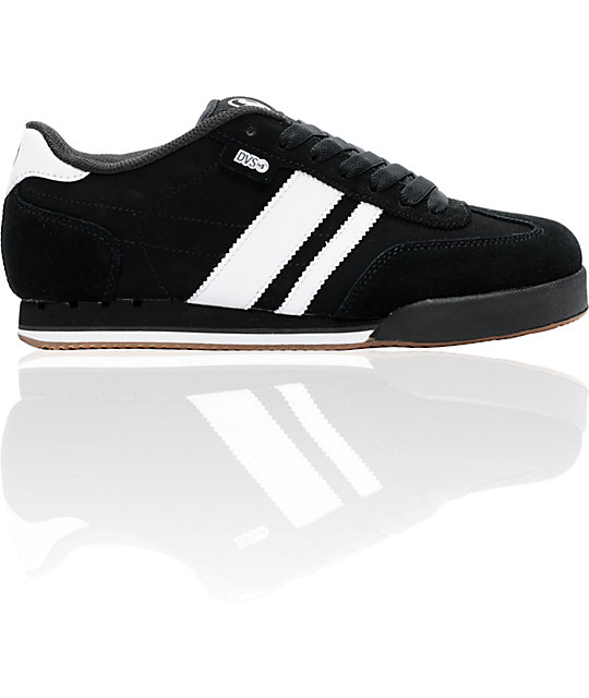 DVS Shoes Milan Black & White Skate Shoes | Zumi