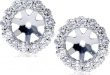 Amazon.com: 14K White Gold 1/2ct. Diamond Earring Jackets: Stud .