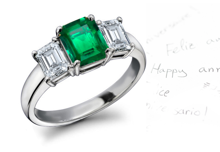 41 Unique Elegant Green Emerald Engagement Rings - S&D Diamon
