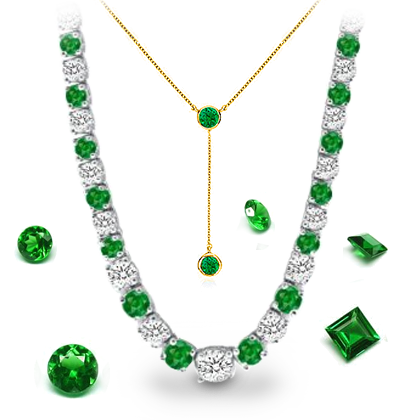Buy Emerald Necklaces onli