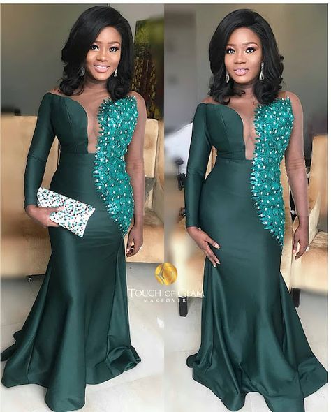 African Evening Dresses : Hot and Trendy Designs for Modern Ladies .