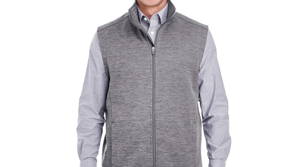 Devon & Jones® Men's Newbury Melange Fleece Vest | Victor .