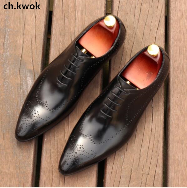 CH.KWOK British Mens Dress Oxfords Shoes Wedding Suits Leather .
