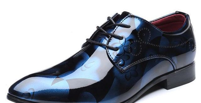 Cosidram Patent Leather Oxford Shoes For Men Dress Shoes Men .
