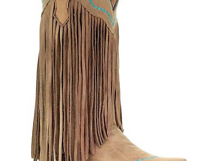 Corral Youth Tan/Turquoise Fringe Boot at Tractor Supply C