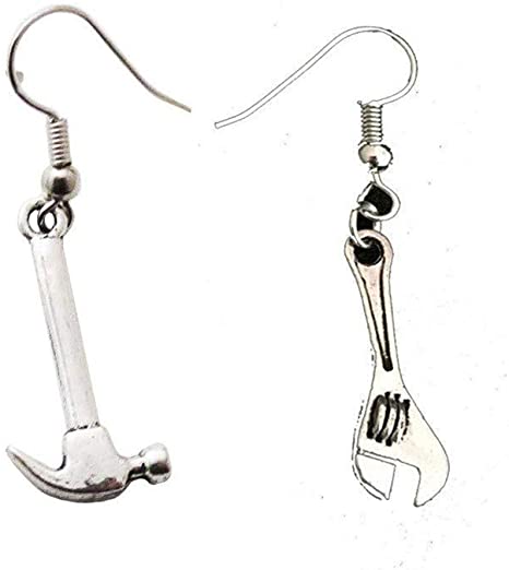 Amazon.com: Hammer Spanner Earrings - Geek Earrings Funny Earrings .