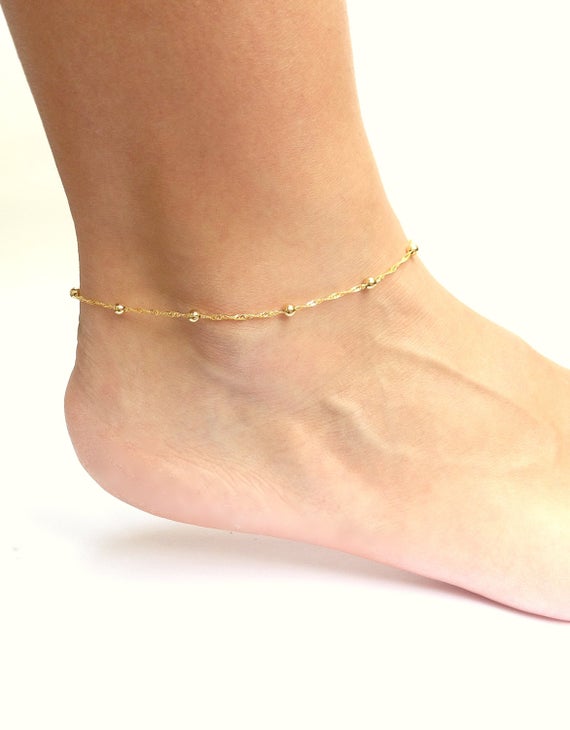 Gold Ankle Bracelet Anklets for Women Gold Chain Anklet | Et