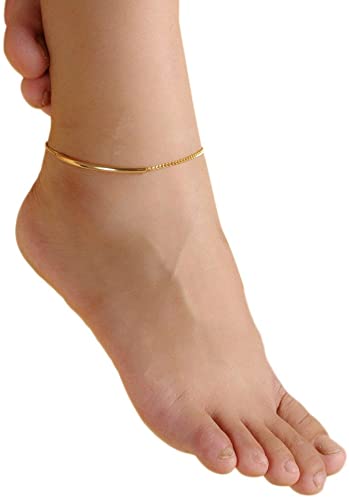 Amazon.com: Liraly Women Simple Gold Chain Anklet Ankle Bracelet .