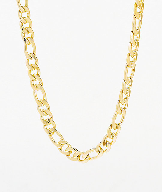 King Ice Women's Figaro Gold Chain Necklace | Zumi