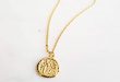 Amazon.com: Coin Necklace, Medallion Necklace, Gold Pendant .