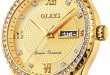 Amazon.com: Men's Gold Watch Luxury Diamond with Day Date Calendar .
