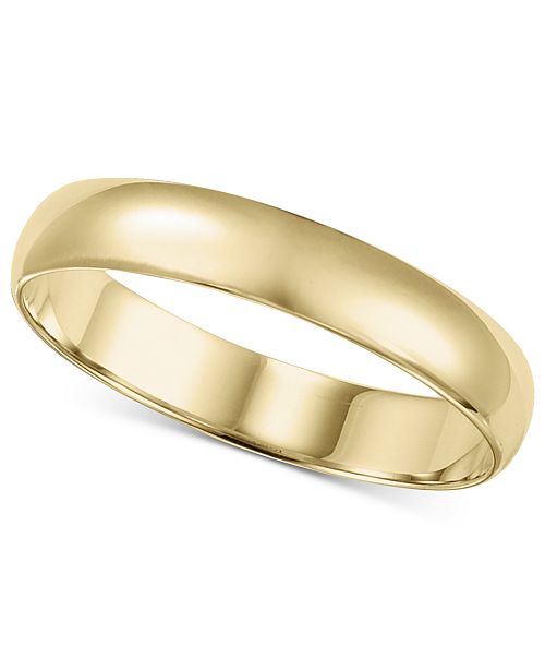 Macy's 14k Gold 2-6mm Wedding Band & Reviews - Rings - Jewelry .