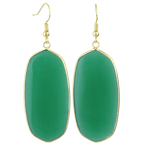 Green Stone Earrings: Amazon.c