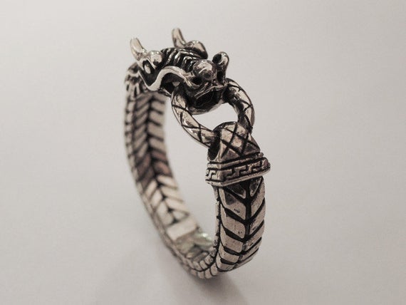 Dragon rings handmade rings dragon jewelry silver dragon | Et
