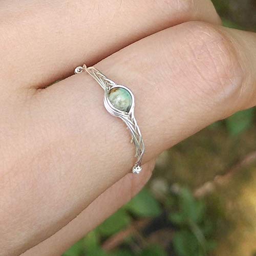 Amazon.com: size9 Genuine Turquoise 925 Sterling Silver Handmade .